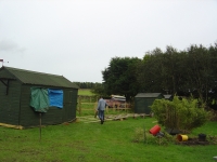  then winched onto new post foundations at back of garden